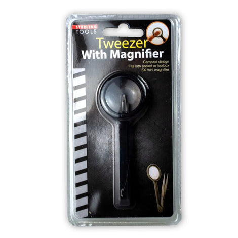 GM035 Tweezers with Magnifier