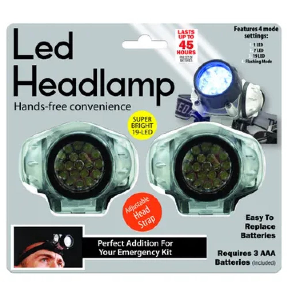 HB438 2 Pack LED Headlamp  2 Pack LED Headlamp