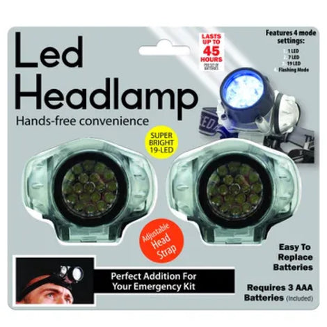 HB438 2 Pack LED Headlamp  2 Pack LED Headlamp