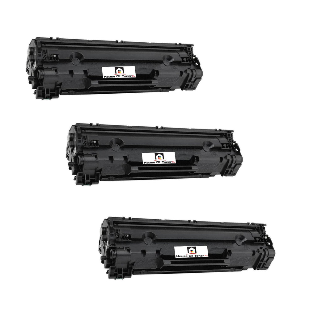 Compatible Toner Cartridge Replacement for HP CE285A (85A) Black (1.6K) 3-Pack