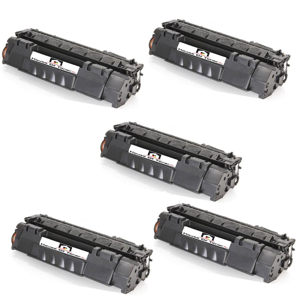 Compatible Toner Cartridge Replacement for HP Q5949X (49X) High Yield Black (6K YLD) 5-Pack