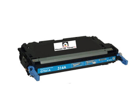 Compatible Toner Cartridge Replacement for HP Q7561A (314A) Cyan (3.5K YLD)