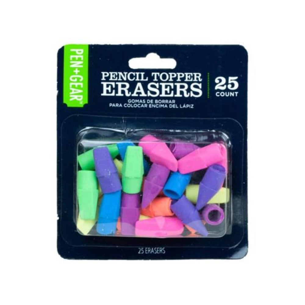KA565 25 Pack Pencil Topper Erasers