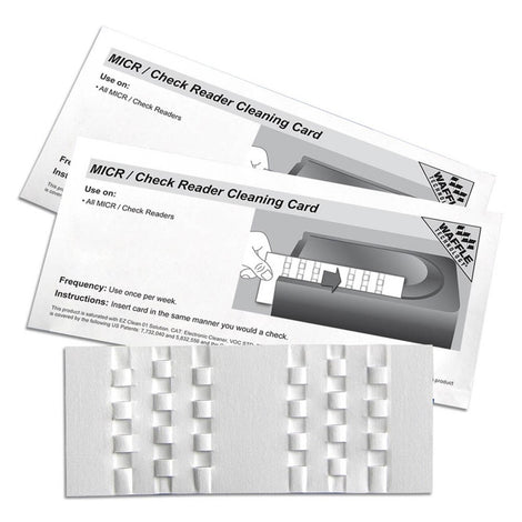 KICCRB15 KICTEAM MICR CHECK READ WAFFLE CLEAN CARDS-15ct