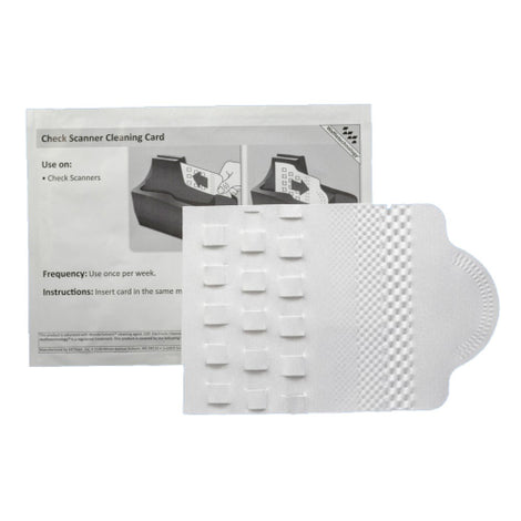 KICCSB15WS KICTEAM 4" CHECK SCAN WAFFLE CLEAN CARDS-15ct