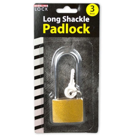 LL200 Iron Long Shackle Padlock with 3 Keys