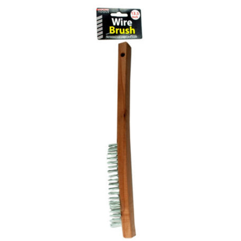 MT762 13.5" Wire Brush w/Wood Handle