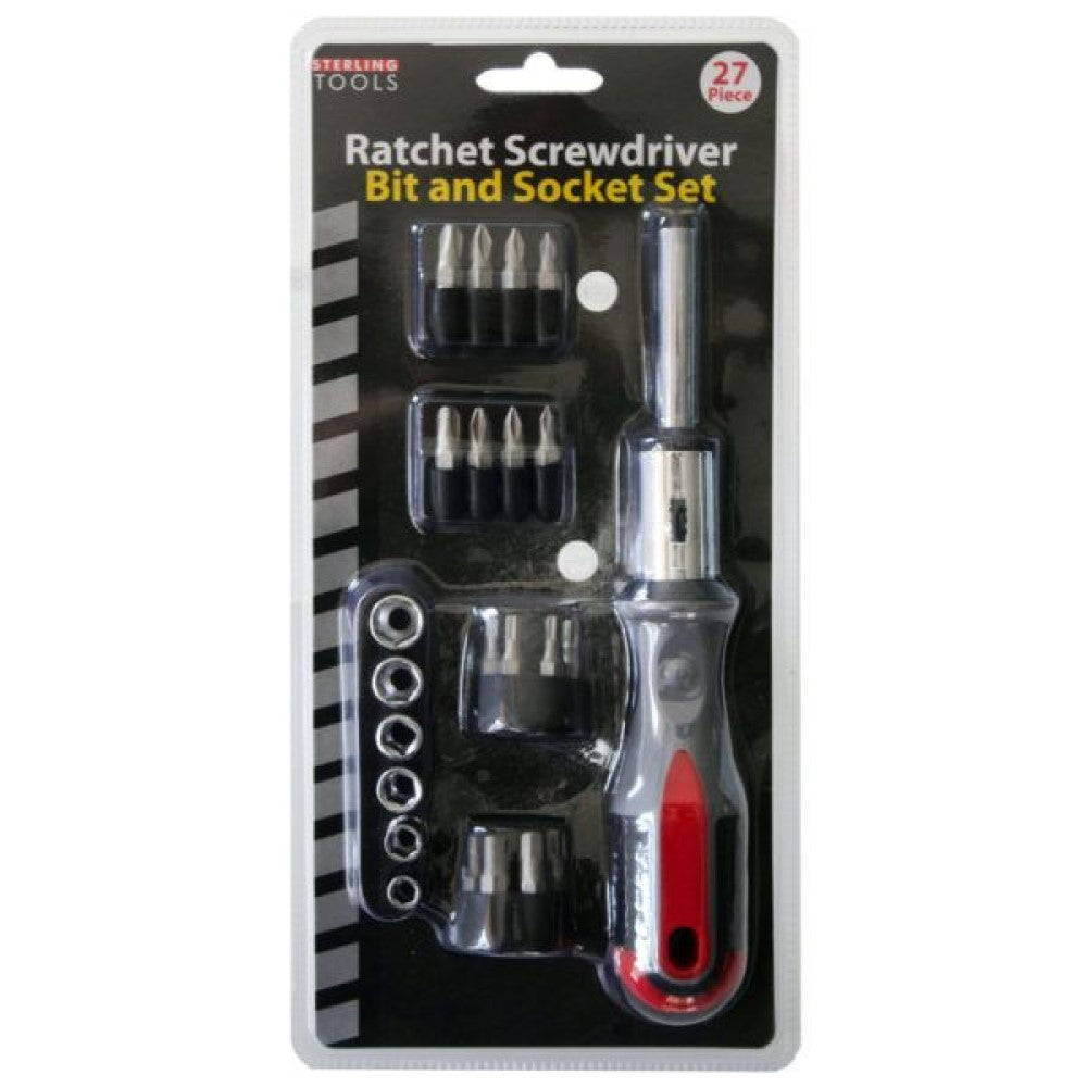 MT793 27 Piece Ratcheting Screwdriver Bit & Socket Set