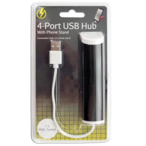 OS915 4-Port USB Hub with Phone Stand