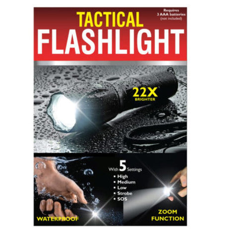 OS984 Waterproof Tactical Zoom Flashlight with 5 Settings