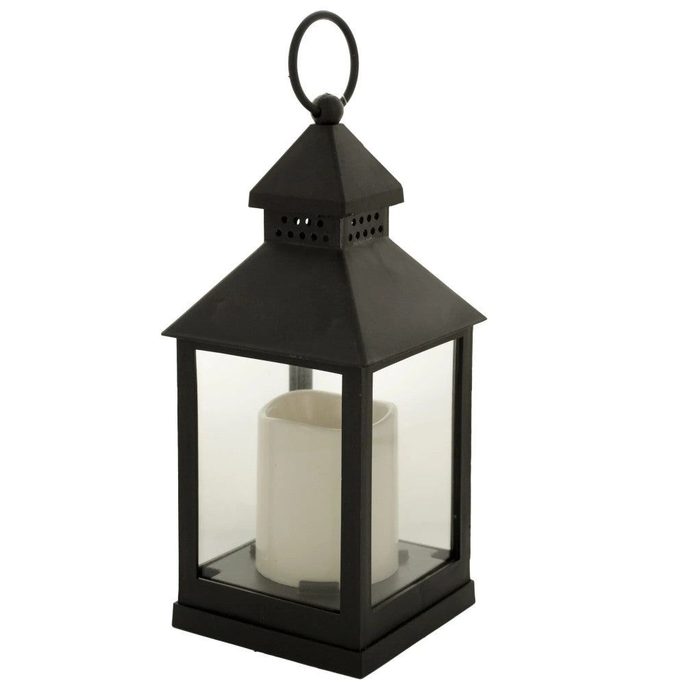 OT087 Decorative Flameless LED Lantern with Slanted Top