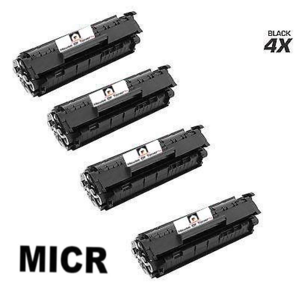 Compatible Toner Cartridge Replacement for HP Q2612A (12A) Black (2K YLD) 4-Pack ( W/MICR)