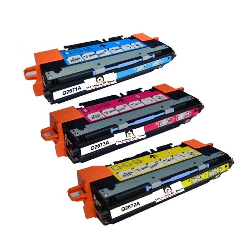 Compatible Toner Cartridge Replacement for HP Q2671A, Q2673A, Q2672A (309A) Cyan, Yellow, Magenta (4K YLD- Color) 3-Pack