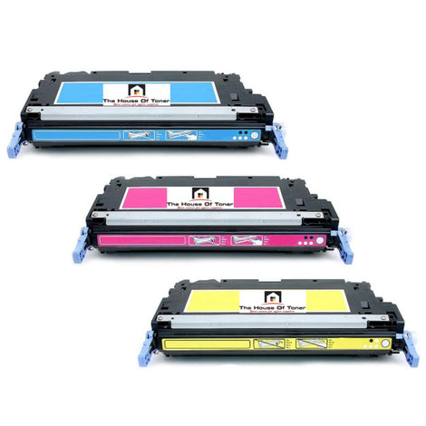 Compatible Toner Cartridge Replacement for HP Q7581A, Q7582A, Q7583A (503A) Cyan, Yellow, Magenta (6K YLD) 3-Pack
