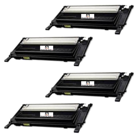 Compatible Toner Cartridge Replacement For SAMSUNG CLT-K407S (CLTK407S) Black (1.5K YLD) 4-Pack