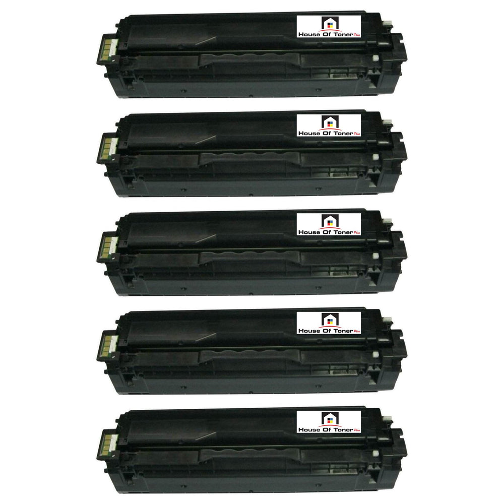 Compatible Toner Cartridge Replacement for SAMSUNG CLT-K504S (CLTK504S) Black (2.5K YLD) 5-Pack