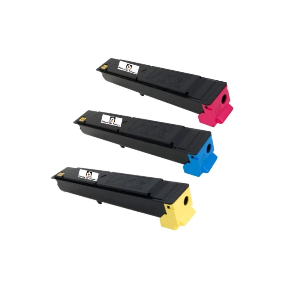 Compatible Toner Cartridge Replacement For Copystar 1T02R6AUS0; 1T02R6BUS0; 1T02R6CUS0 (TK-5217Y; TK-5217C; TK-5217M) Yellow, Cyan, Magenta (3-Pack)