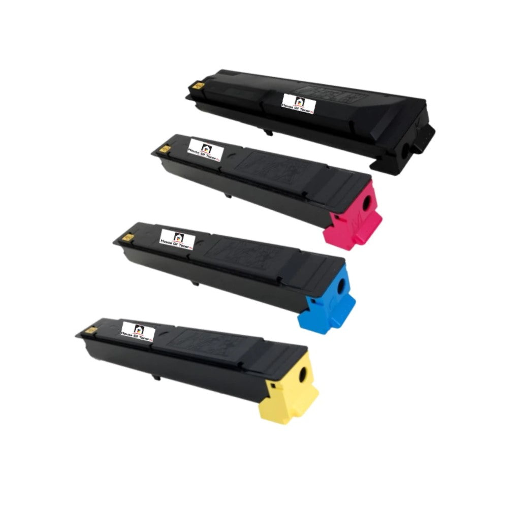 Compatible Toner Cartridge Replacement For Copystar 1T02R6AUS0; 1T02R6BUS0; 1T02R6CUS0; 1T02R60US0 (TK-5217Y; TK-5217C; TK-5217M; TK-5217K) Yellow, Cyan, Magenta, Black (4-Pack)