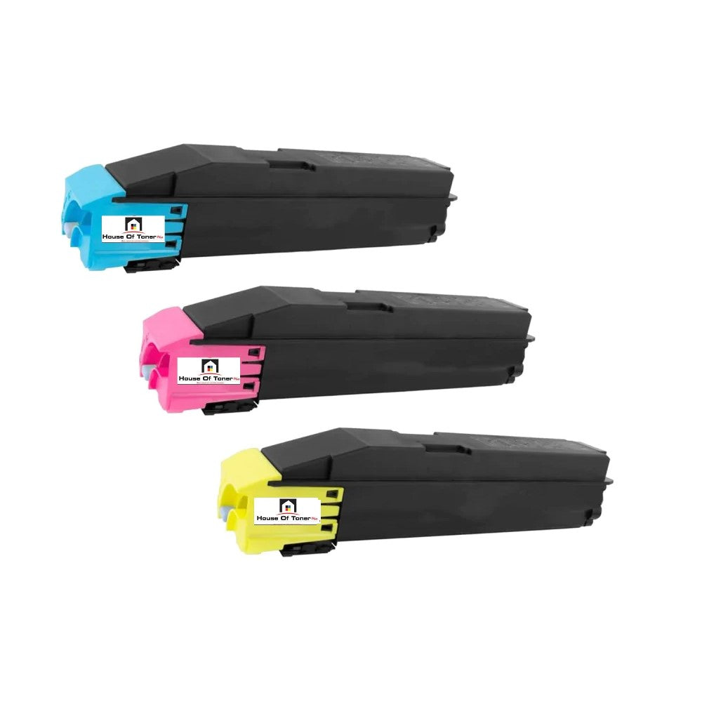 Compatible Toner Cartridge Replacement for Copystar TK8307C; TK8307M; TK8307Y (TK-8307C; TK-8307M; TK-8307Y) Cyan, Magenta, Yellow (3-Pack)