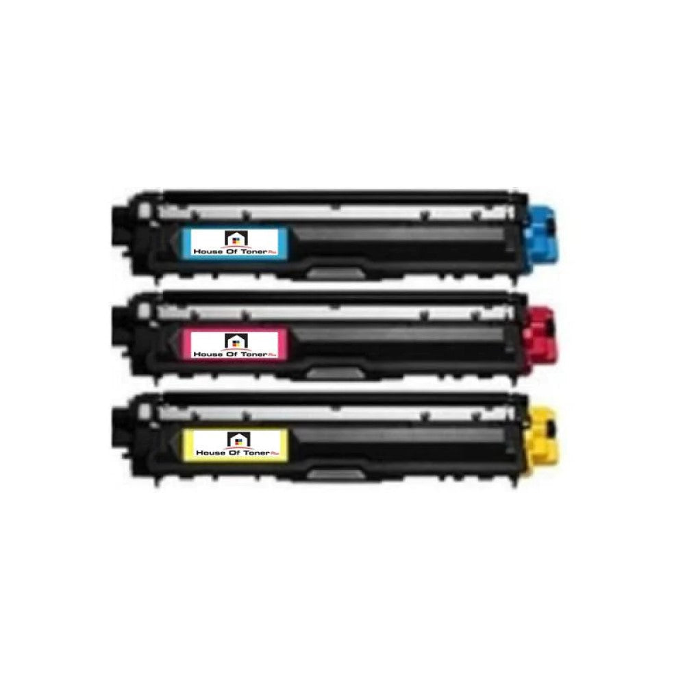 Compatible Toner Cartridge Replacement for BROTHER TN225C; TN225M; TN225Y (TN-225C; TN-225M; TN-225Y) Cyan, Yellow, Magenta (3-Pack)