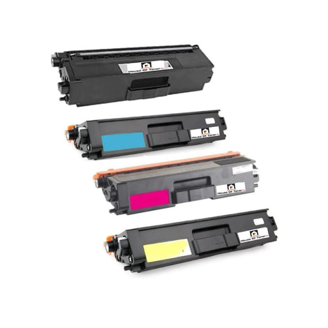 Compatible Toner Cartridge Replacement For BROTHER TN336BK, TN336C, TN336M, TN336Y (TN-336BK, TN-336C, TN-336M, TN-336Y) High Yield Black, Cyan, Magenta, Yellow (4-Pack)