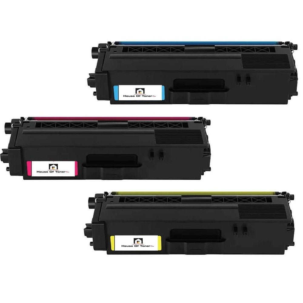 Compatible Toner Cartridge Replacement for BROTHER TN339C; TN339M; TN339Y (TN-339C; TN-339M; TN-339Y) Super High Yield Cyan, Yellow, Magenta (3-Pack)