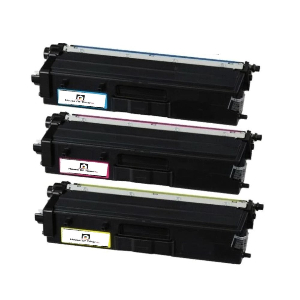 Compatible Toner Cartridge Replacement for BROTHER TN436C; TN436M; TN436Y (TN-436C; TN436M; TN436Y) Super High Yield Cyan, Yellow, Magenta (3-Pack)