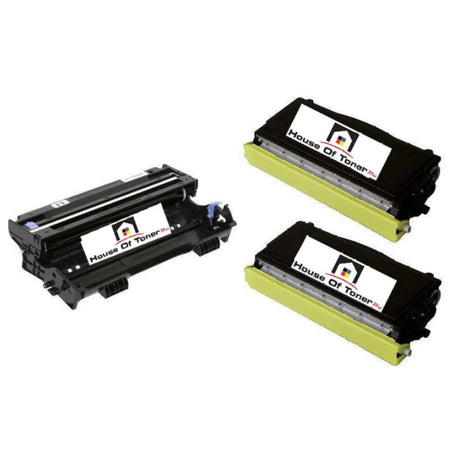 Compatible Toner Cartridge And Drum Unit Replacement For BROTHER TN460/DR400 (TN-460, DR-400) 3-Pack