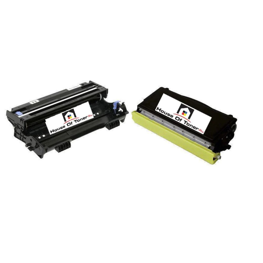Compatible Toner Cartridge And Drum Unit Replacement For BROTHER TN460/DR400 (TN-460, DR-400) 2-Pack