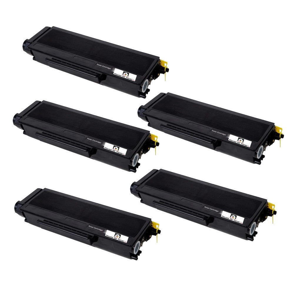 Compatible Toner Cartridge Replacement For BROTHER TN580 (TN-580) High Yield Black (5-Pack)