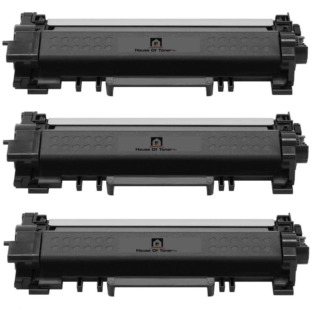 Compatible Toner Cartridge Replacement for BROTHER TN760 (TN-760) High Yield Black (3-Pack)