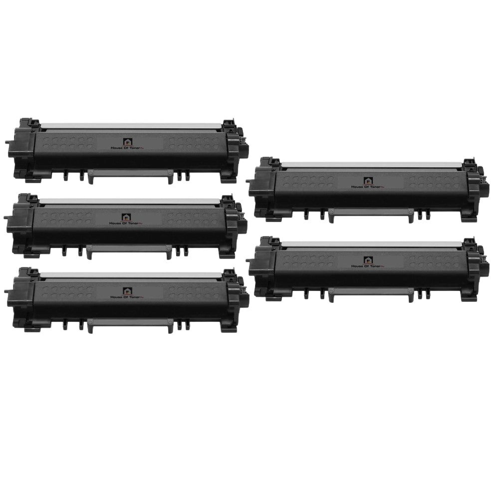 Compatible Toner Cartridge Replacement for BROTHER TN760 (TN-760) High Yield Black (5-Pack)