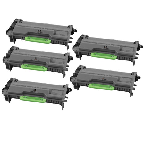 Compatible Toner Cartridge Replacement for BROTHER TN880 (TN-880) Super High Yield Black (5-Pack)