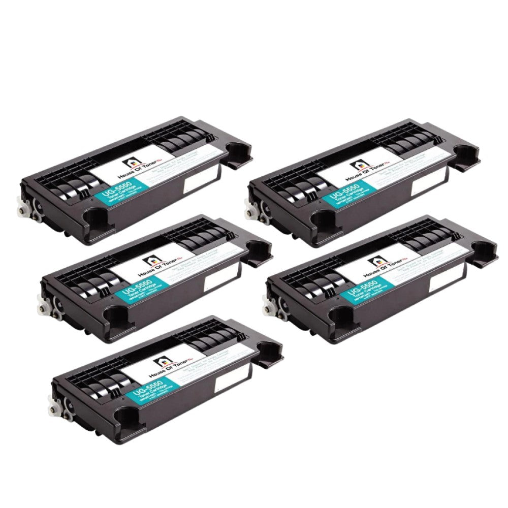 Compatible Toner Cartridge Replacement for PANASONIC UG5550 (UG-5550) Black (10K YLD) 5-Pack
