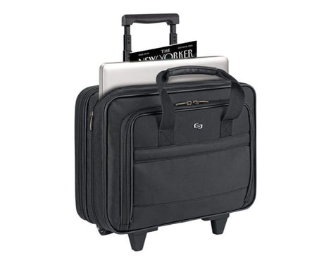 SOLO Rolling Laptop Portfolio B100-4 - Notebook carrying case - 15.4" - black (USLB100-4)