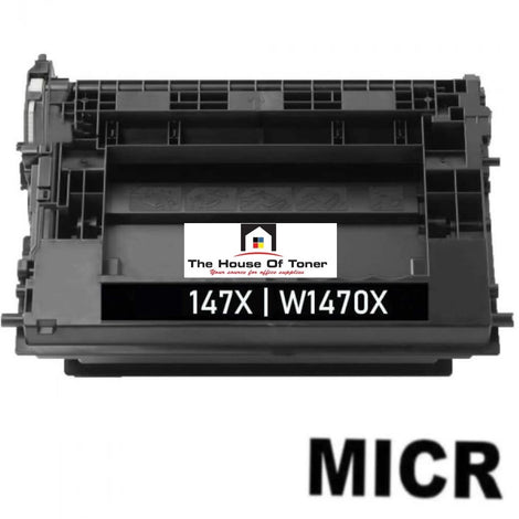 Compatible Toner Cartridge Replacement For HP W1470X (HP 147X) High Yield Black (25.2K YLD) W/Micr