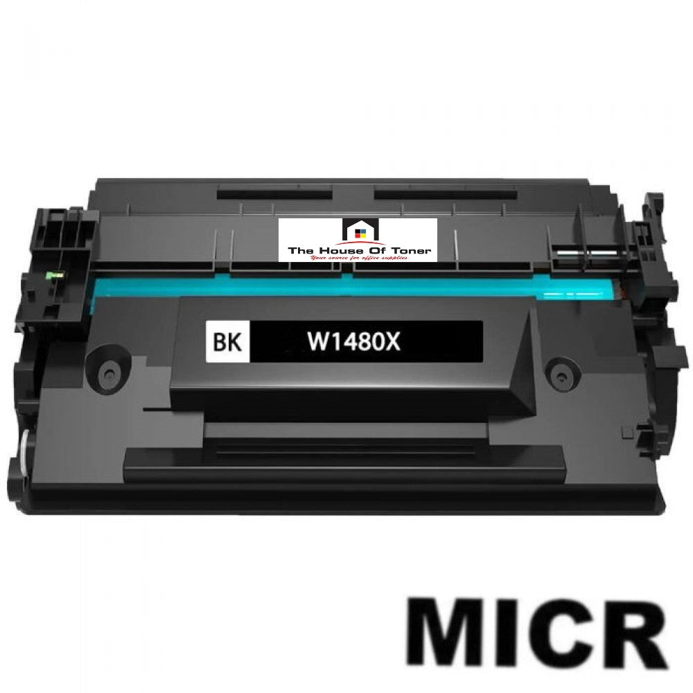 Compatible Toner Cartridge Replacement for HP W1480X (148X) High Yield Black (9.5K) W/Micr