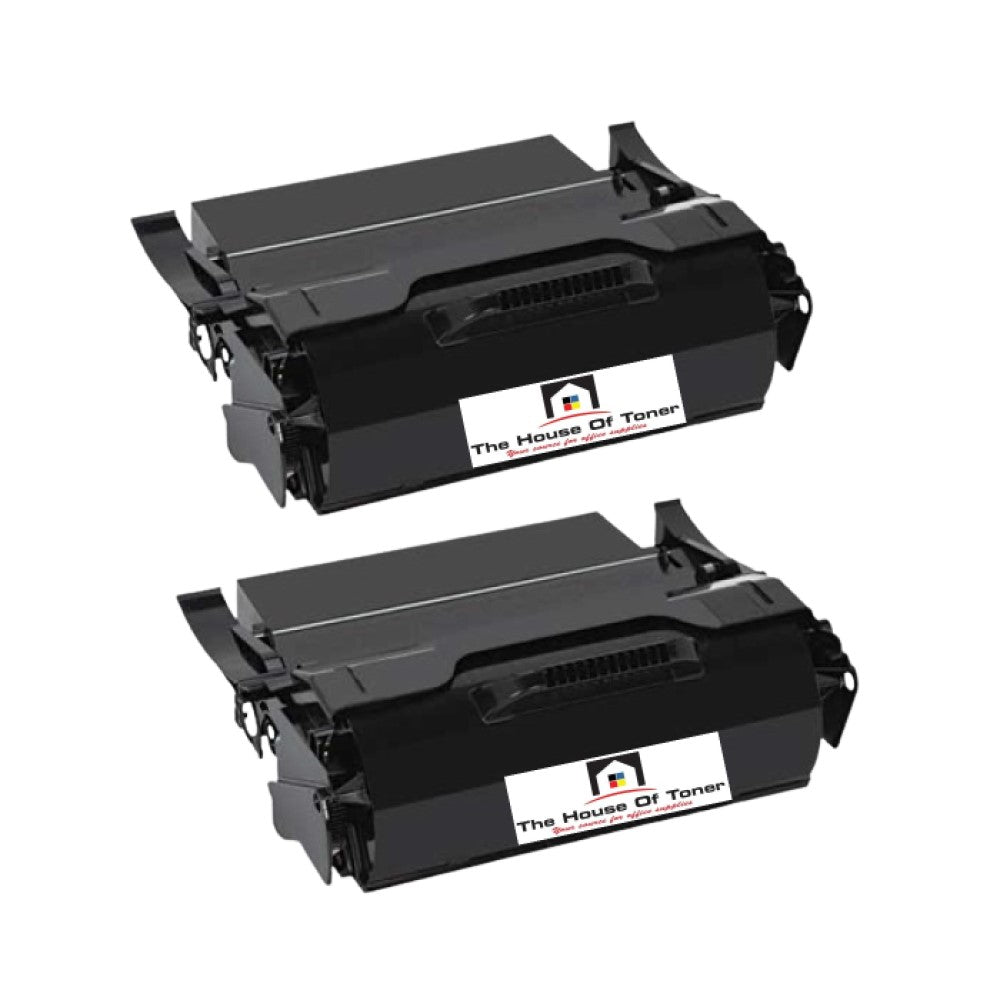 Compatible Toner Cartridge Replacement for Lexmark X651H21A (High Yield) Black (25K YLD) 2-Pack